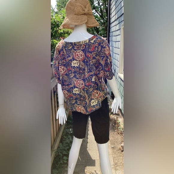 Velvet light cotton floral summer top lg - Picture 5 of 12